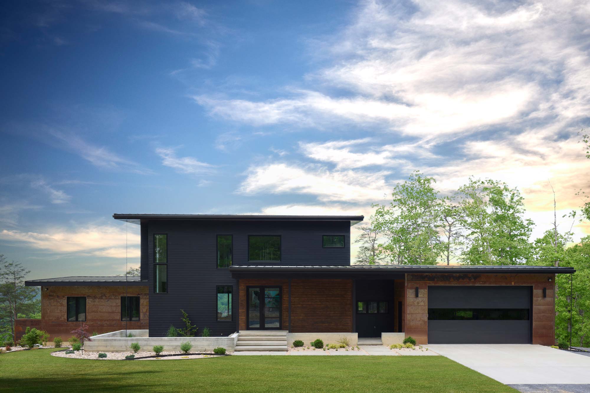 Modern home exterior